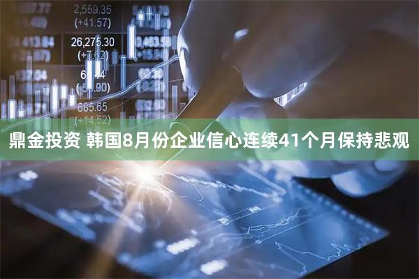 鼎金投资 韩国8月份企业信心连续41个月保持悲观
